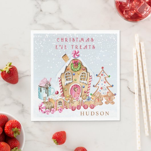 Kerst van het ontbijt servet (Insitu)