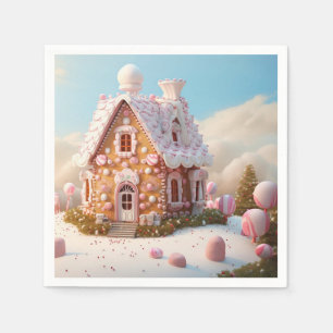 Kerst van het ontbijt servet