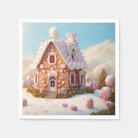 Kerst van het ontbijt servet (Voorkant)