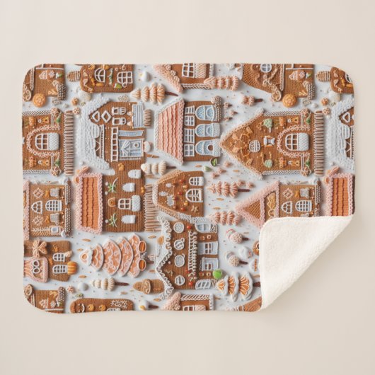 Kerst van het ontbijt sherpa deken (Voorkant (horizontaal))