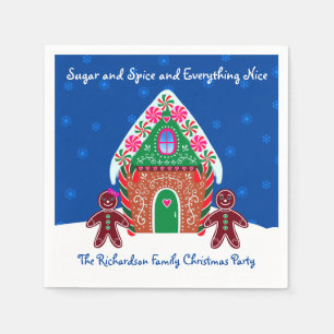Kerst van het ontbijt Suiker en Spice Servet