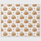 Kerst van het roze ontbijt cadeaupapier (Vlak)