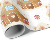 Kerst van het roze ontbijt cadeaupapier (Rol Hoek)