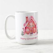 Kerst van het roze ontbijt koffiemok (Links)