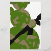 kerst van het sneeuwleger briefpapier (Voorkant)