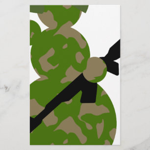 kerst van het sneeuwleger briefpapier