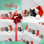 Kerst van Holley - Torti Cat Christmas Cadeaupapier<br><div class="desc">Holley is een prachtig klein reddings kat. Zij helpt u graag met het bezorgen van uw kerstcadeaus in hoge mode.</div>