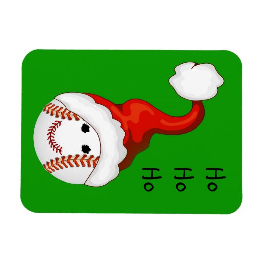 Kerst van honkbalfans magneet (Horizontaal)