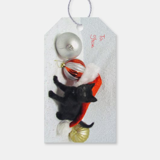 Kerst van Joon - Kat/Keuten Gift Labels Cadeaulabel (Achterkant)