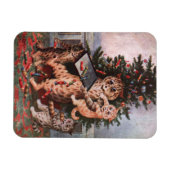 Kerst van katten door Louis Wain Magneet (Horizontaal)