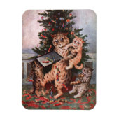 Kerst van katten door Louis Wain Magneet (Verticaal)