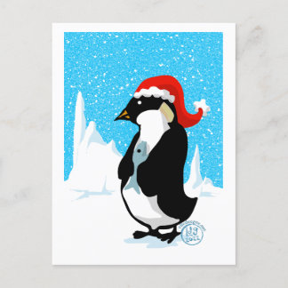 Kerst van keizer Penguin Feestdagenkaart