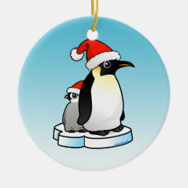 Kerst van keizer Penguin Keramisch Ornament
