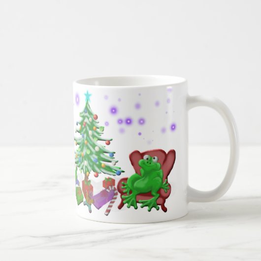 kerst van kikkervis koffiemok (Rechts)