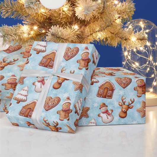 Kerst van koekjes cadeaupapier (Feestdagen)