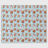 Kerst van koekjes cadeaupapier (Vlak)