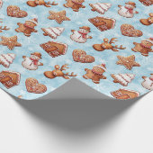 Kerst van koekjes cadeaupapier (Hoek)