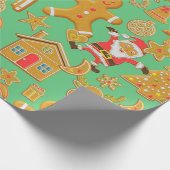 Kerst van koekjes cadeaupapier (Hoek)