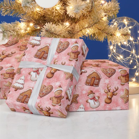 Kerst van koekjes cadeaupapier (Feestdagen)