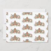 Kerst van koekjes feestdagenkaart (Achterkant)