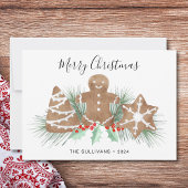 Kerst van koekjes feestdagenkaart