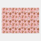 Kerst van koekjes inpakpapier vel (Voorkant 2)