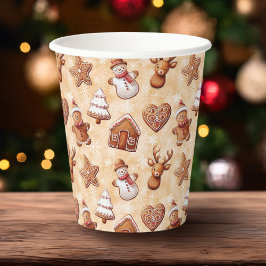 Kerst van koekjes papieren bekers
