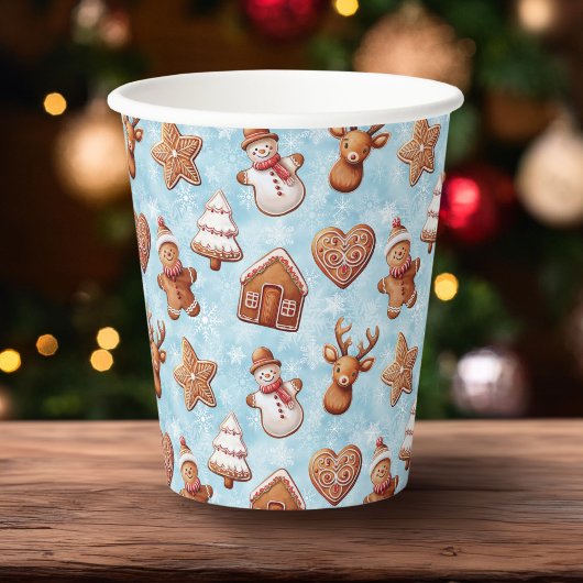 Kerst van koekjes papieren bekers