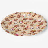 Kerst van koekjes papieren bordje (Gekanteld)