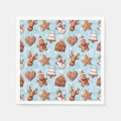 Kerst van koekjes servet (Voorkant)