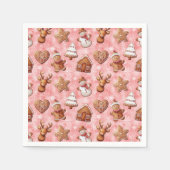 Kerst van koekjes servet (Voorkant)