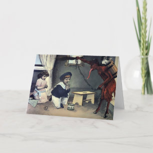  kerst van Krampus Feestdagen Kaart