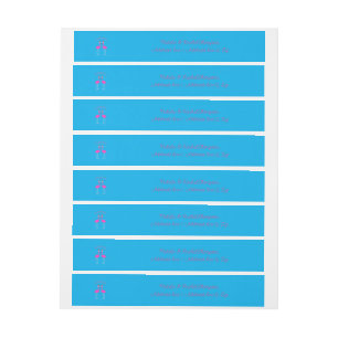 Kerst van Lesbian Flamingos Flamingo Belles Adreslabel Wikkel