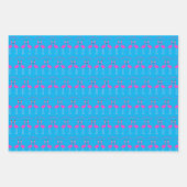 Kerst van Lesbian Flamingos Flamingo Belles Inpakpapier Vel (Voorkant 3)