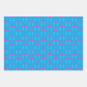 Kerst van Lesbian Flamingos Flamingo Belles Inpakpapier Vel (Voorkant)