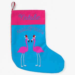 Kerst van Lesbian Flamingos Flamingo Belles Kleine Kerstsok