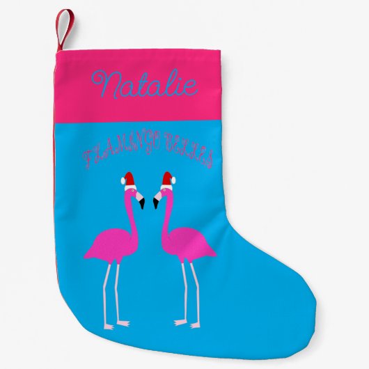 Kerst van Lesbian Flamingos Flamingo Belles Kleine Kerstsok (Voorkant)