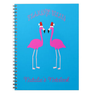 Kerst van Lesbian Flamingos Flamingo Belles Notitieboek