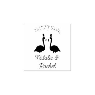 Kerst van Lesbian Flamingos Flamingo Belles Rubberstempel