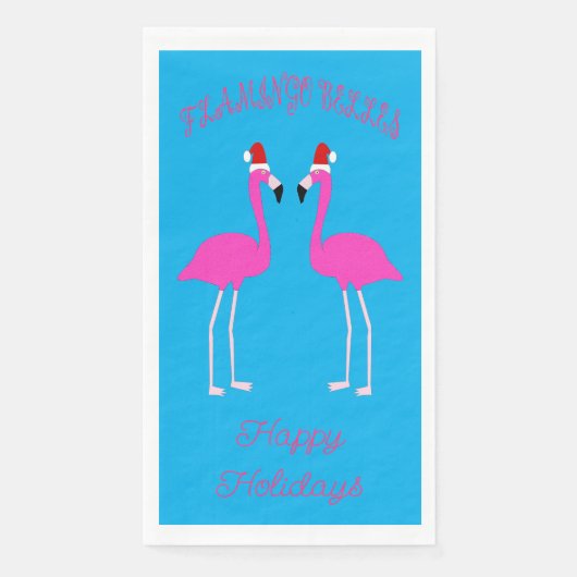 Kerst van Lesbian Flamingos Flamingo Belles Servet (Voorkant)