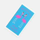 Kerst van Lesbian Flamingos Flamingo Belles Servet (Hoek)