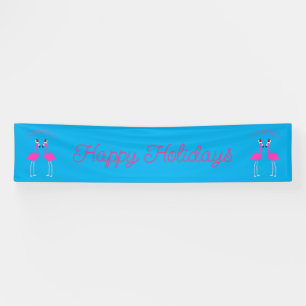 Kerst van Lesbian Flamingos Flamingo Belles Spandoek