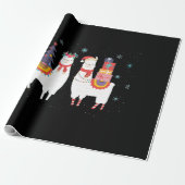 Kerst van Llama - Kerstmis in Alpaca Cadeaupapier (Uitgerold)