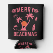 Kerst van Merry Beachmas in juli Blikjeskoeler (Voorkant)