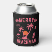 Kerst van Merry Beachmas in juli Blikjeskoeler (Blikje Achterkant)