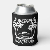 Kerst van Merry Beachmas in juli Blikjeskoeler (Blikje Voorkant)
