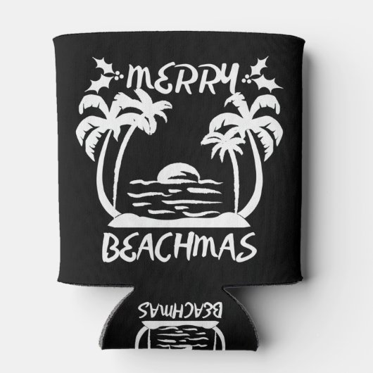 Kerst van Merry Beachmas in juli Blikjeskoeler (Achterkant)