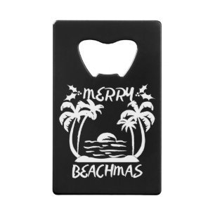 Kerst van Merry Beachmas in juli Creditkaart Flessenopener