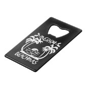 Kerst van Merry Beachmas in juli Creditkaart Flessenopener (Voorkant Gekanteld)