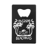 Kerst van Merry Beachmas in juli Creditkaart Flessenopener (Achterkant)